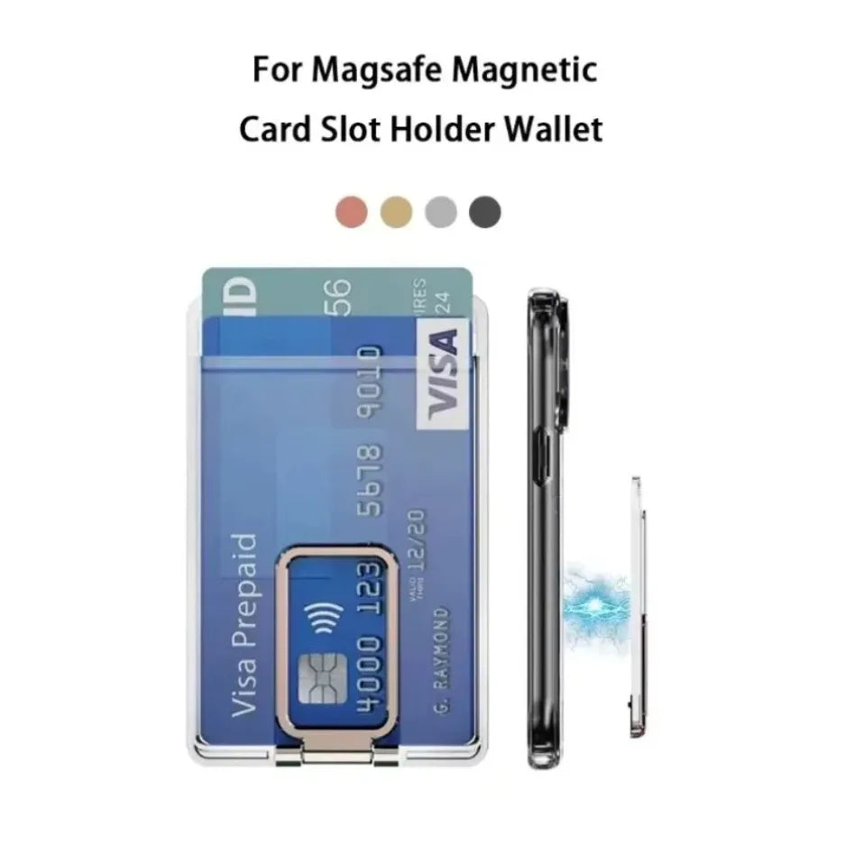 Magnetic Phone Card Holder & Stand | Dual Functionality for iPhone