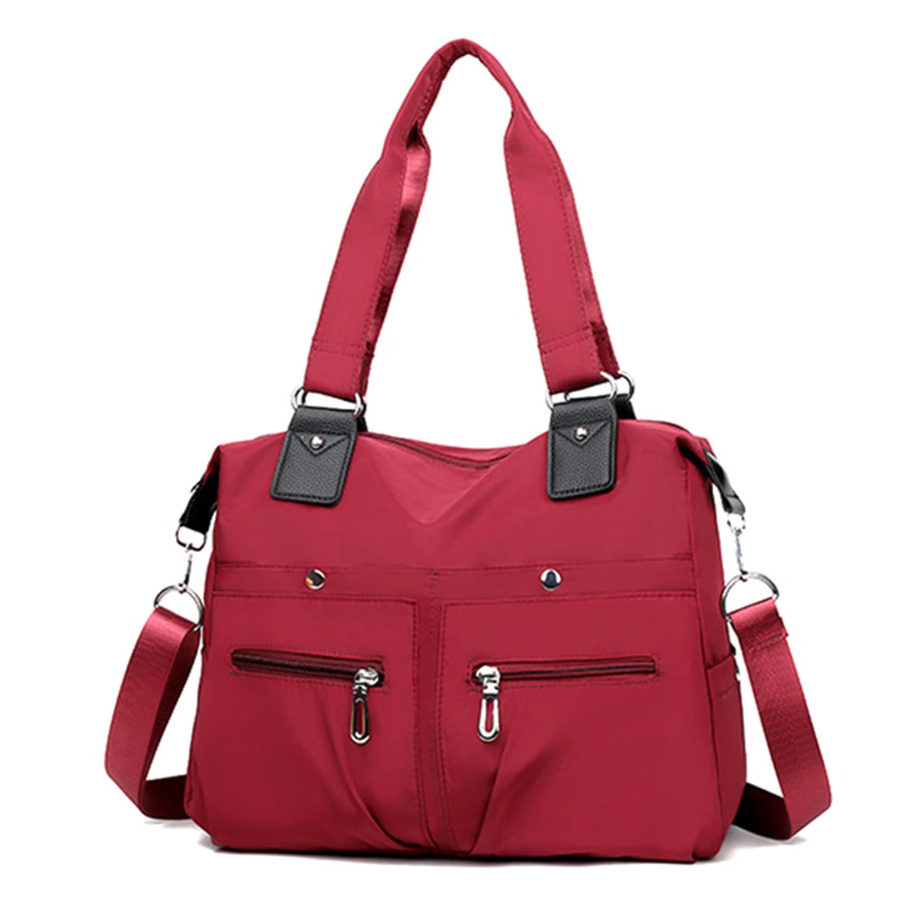 Waterproof Nylon Handbag | Multifunctional Tote for Outdoor Use