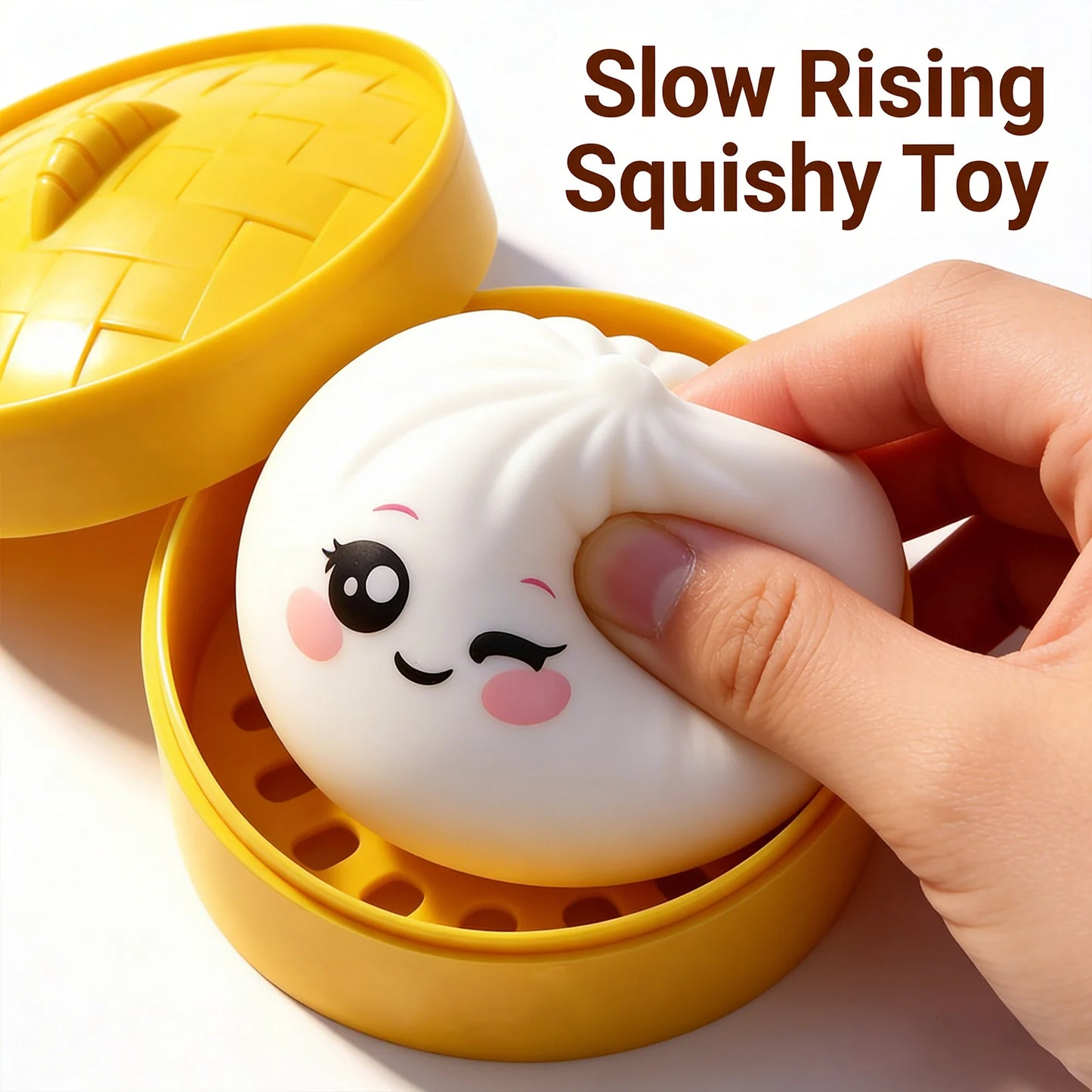 Colorful Simulated Dumpling Stress Ball Relaxing Relieving Anxiety Antistress Enhancing Happiness Rebound Stress Reliever Toy