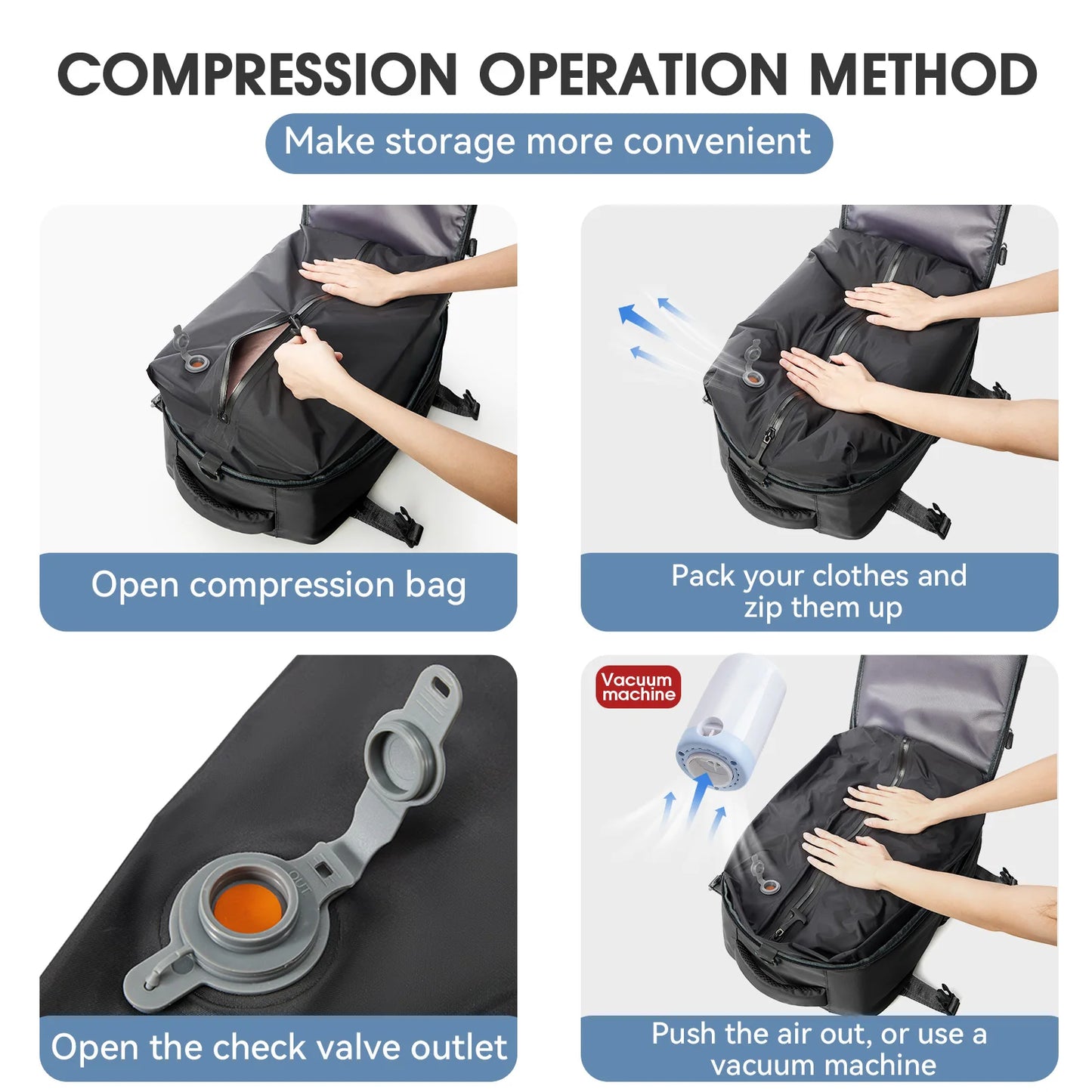 Large Capacity Backpack | Versatile Expandable School Bag