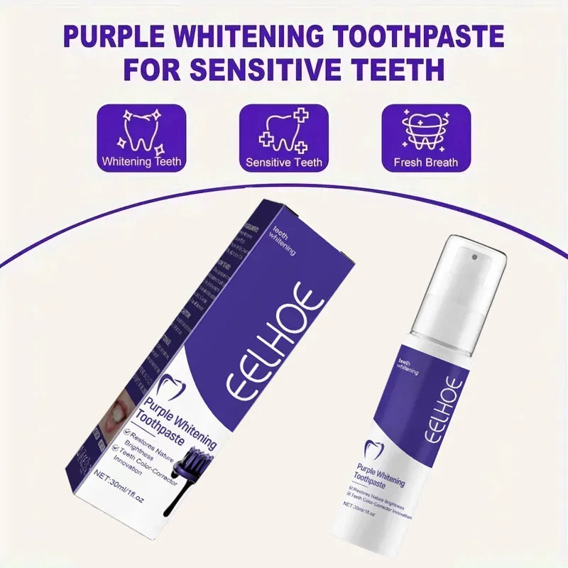 Purple Whitening Toothpaste | Deep Clean, Stain Removal & Fresh Breath