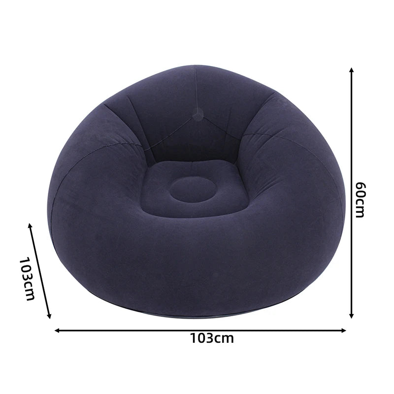 Sofá inflable portátil | Tumbona perfecta para acampar al aire libre