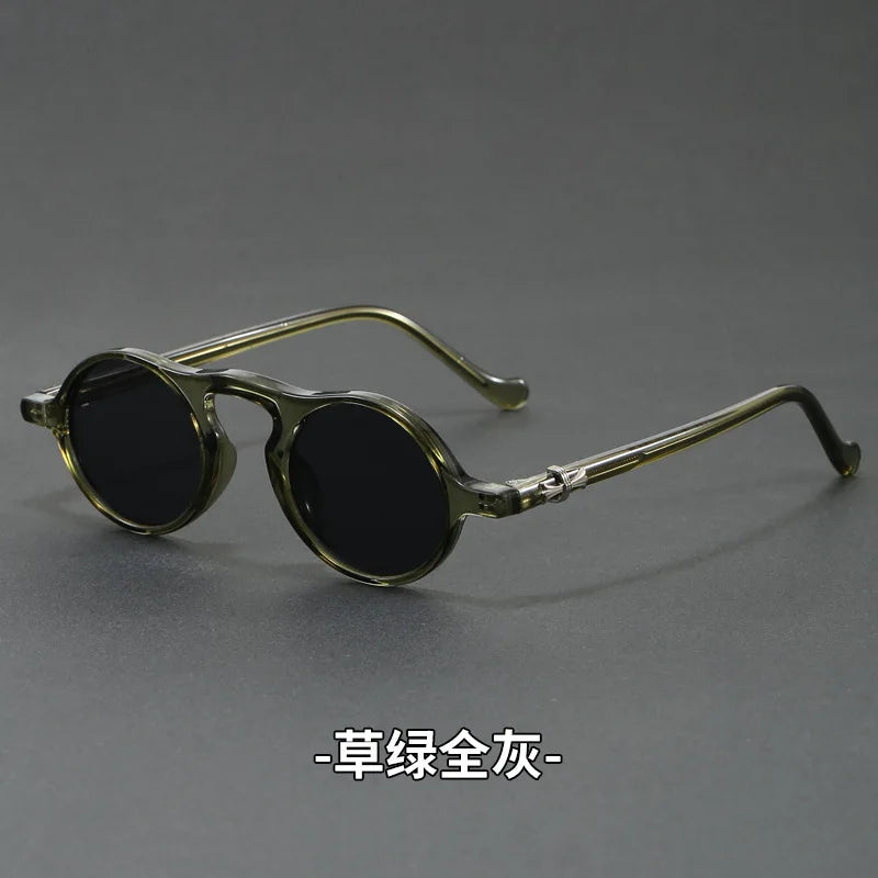 Vintage Round Sunglasses | Ultra-Light Oval Fashion Eyewear