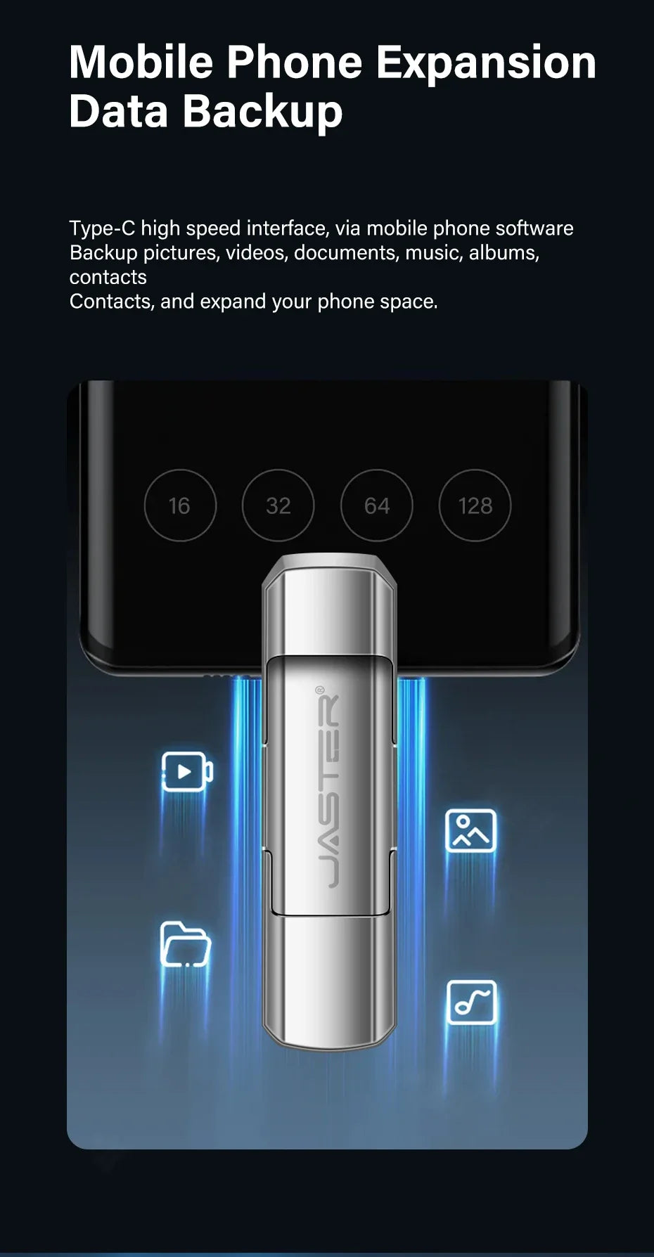 2 in 1 USB Flash Drive | Versatile Memory Stick for All Devices