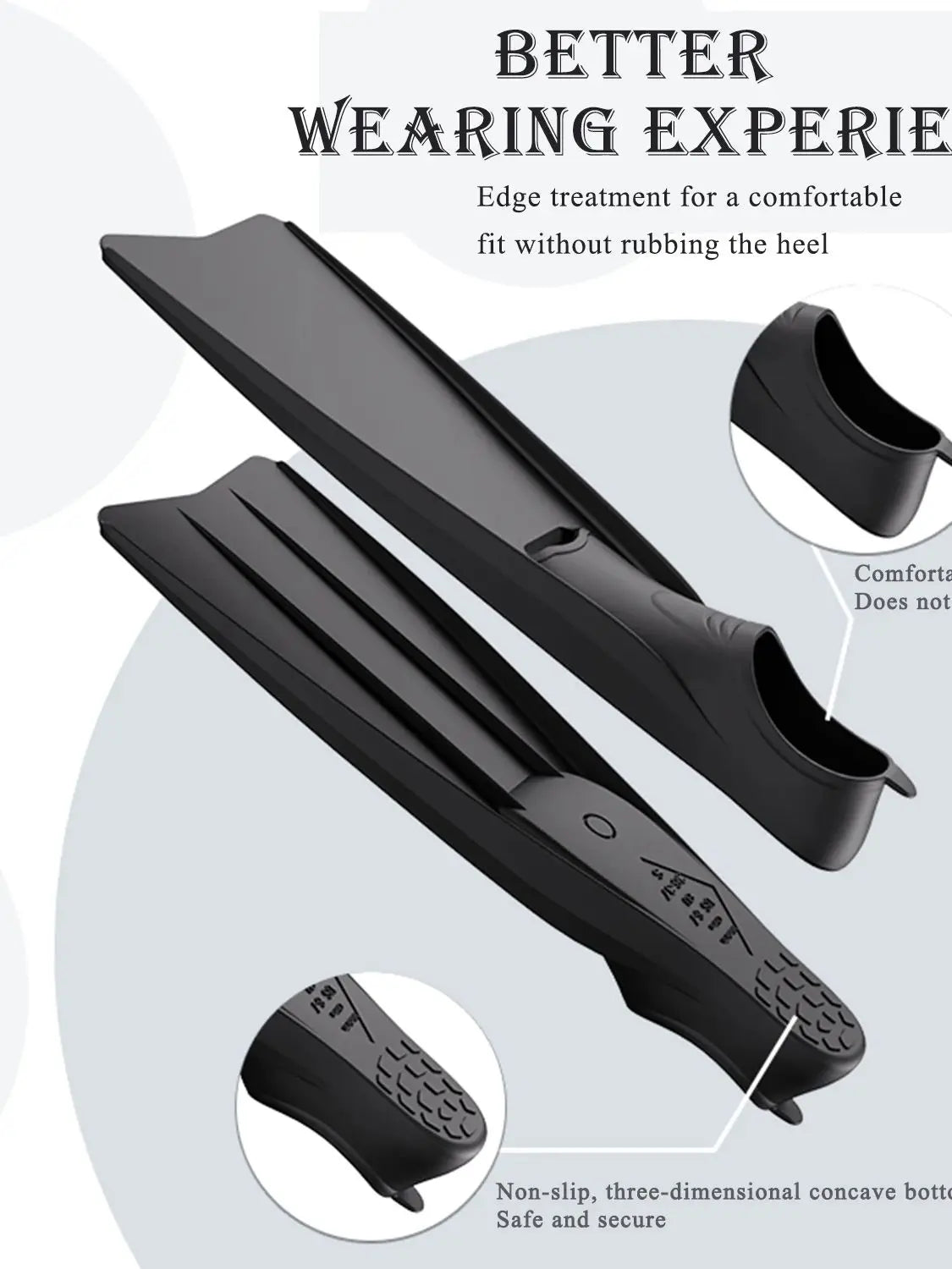 Professional Scuba Diving Long Fins | Comfortable Silicone Gear