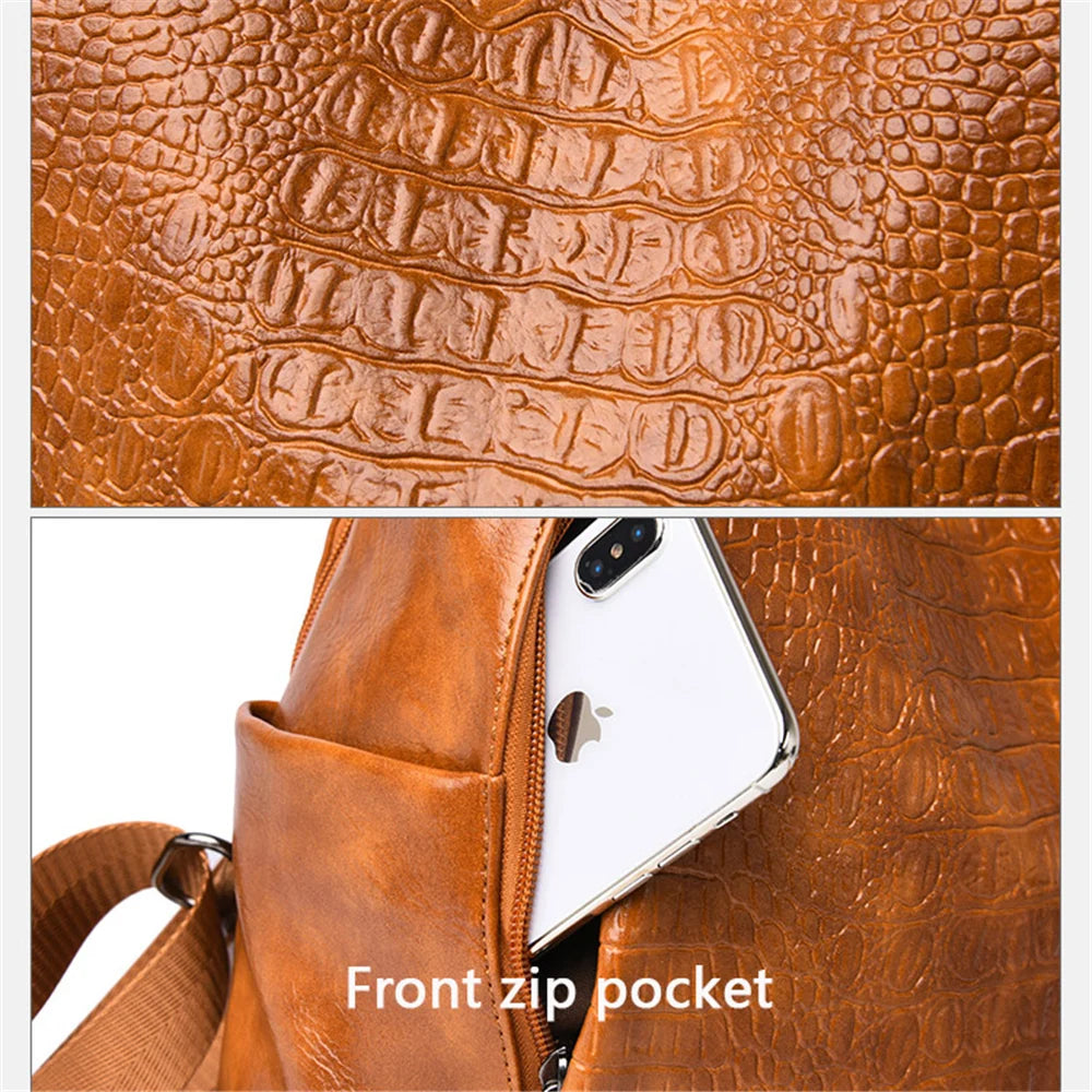 Stylish Anti-Theft Women's PU Leather Backpack | Perfect for Travel