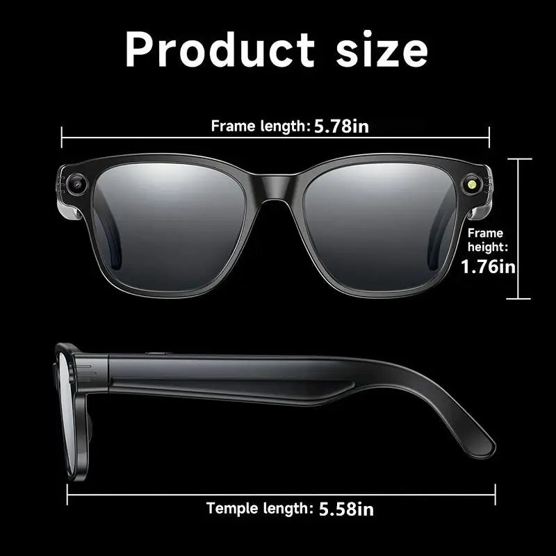 Multifunctional Smart AI Camera Glasses | 4K Recording & Translation