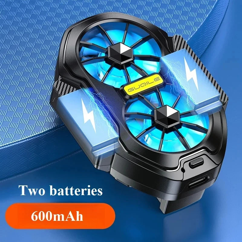 Dual Fan Mobile Phone Cooler | Rechargeable Strong Cooling Clip