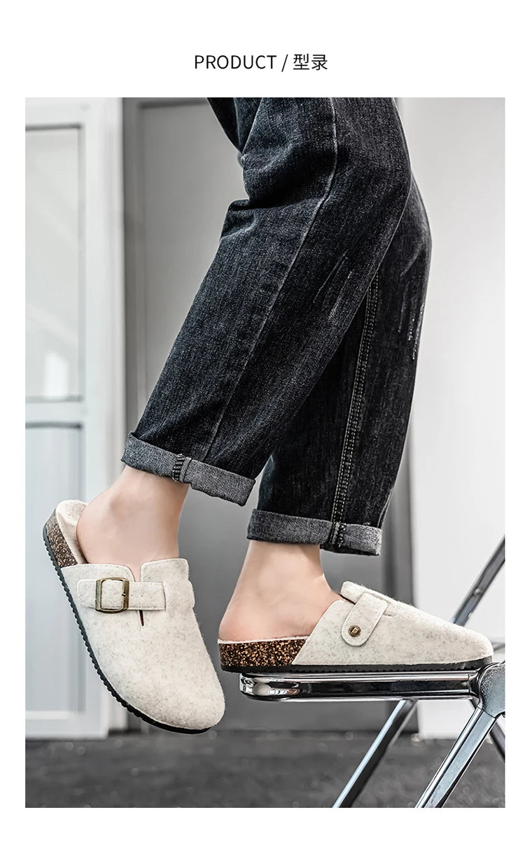 Plush Winter Clogs | Stylish Slip-On Cork Slippers for All