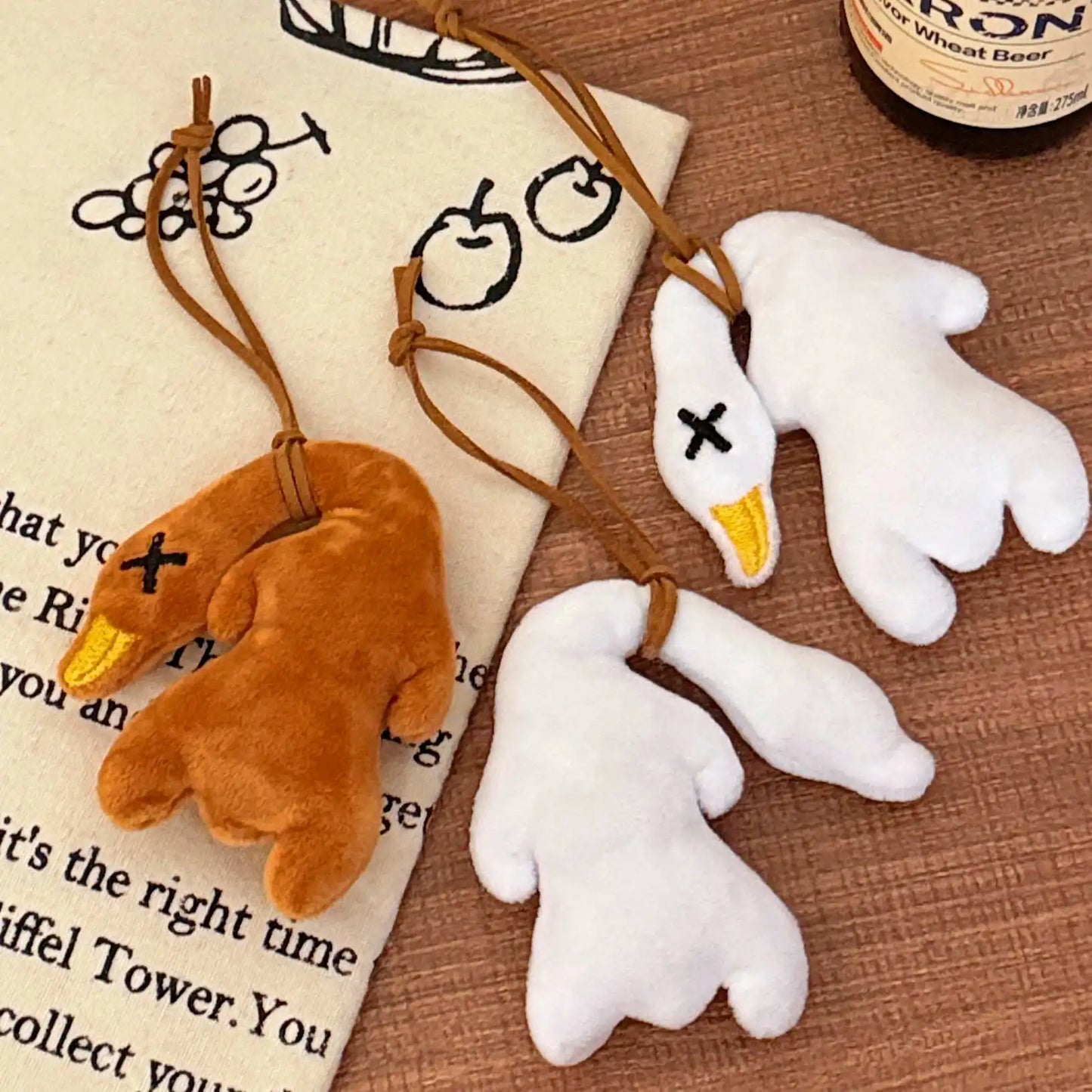 Funny Goose Keychain Squeak Pendant | Whimsical Backpack Accessory