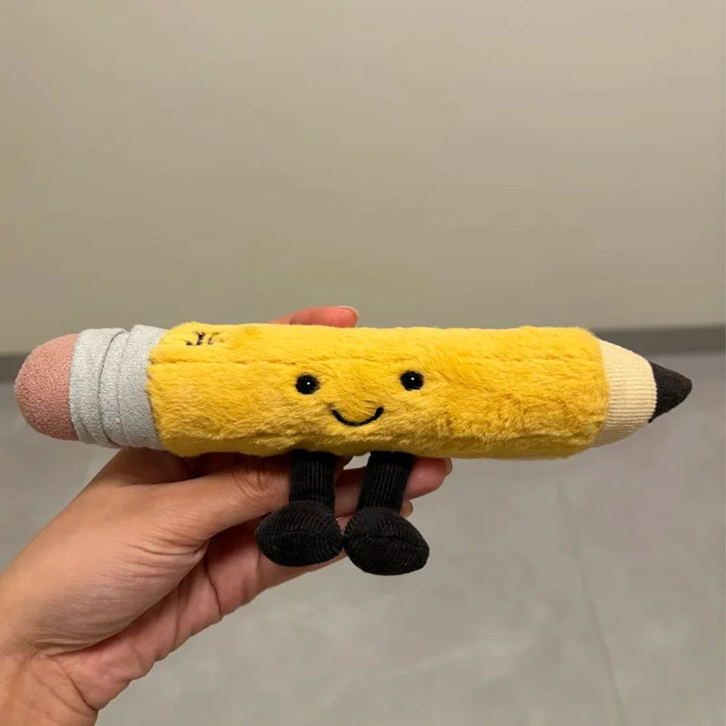 Cartoon Pencil Plush Toy Soft Plush Stationery Decorative Doll Gift