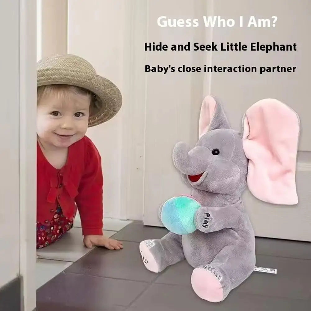 Interactive Elephant Plush Toy | Musical Baby Soothing Companion