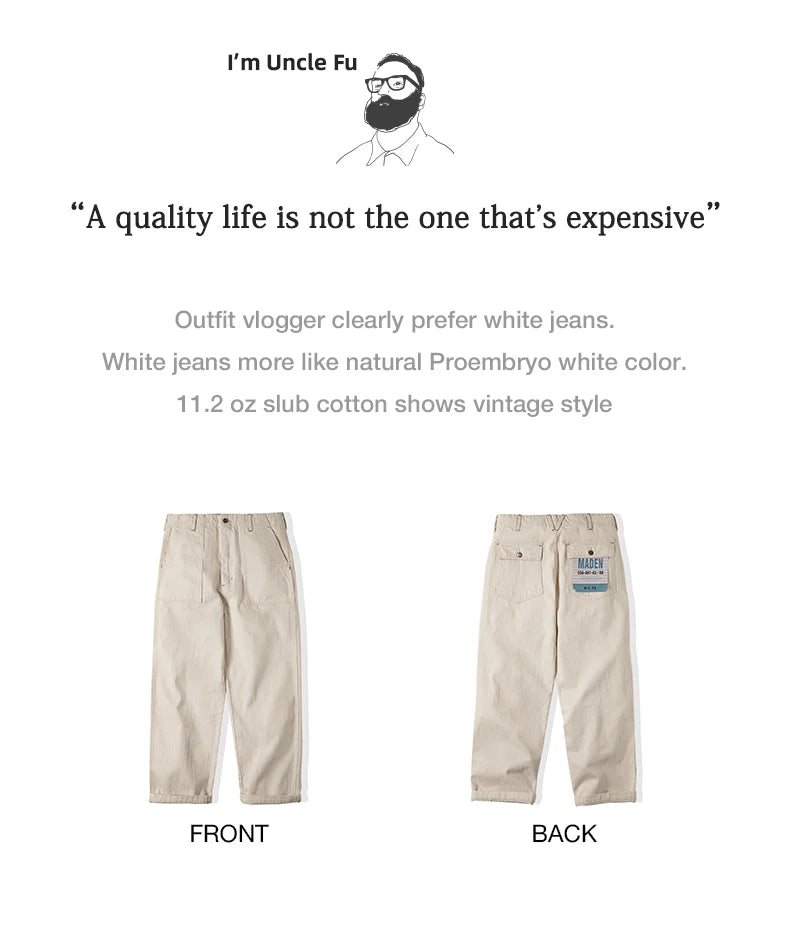 Men's Vintage Casual Loose Fit Cargo Pants | Comfortable Chino Trousers