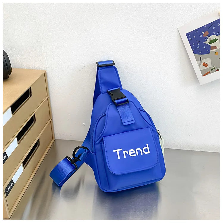 Cute Solid Color Children's Shoulder Bag | Stylish Kids Fanny Pack
