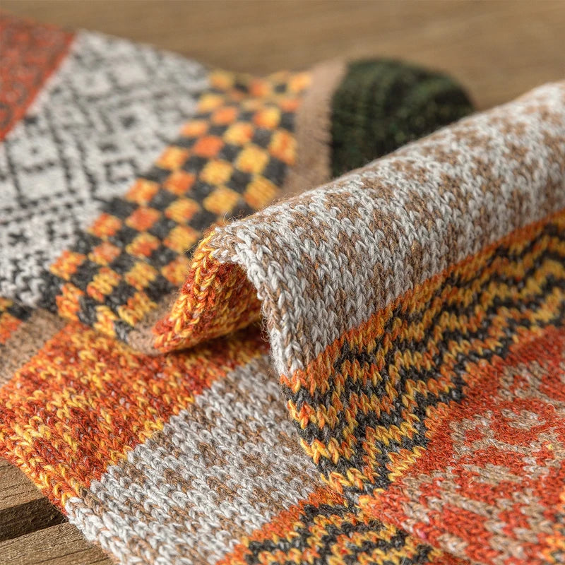 Colorful Wool Socks for Men | Warm & Comfortable Winter Footwear