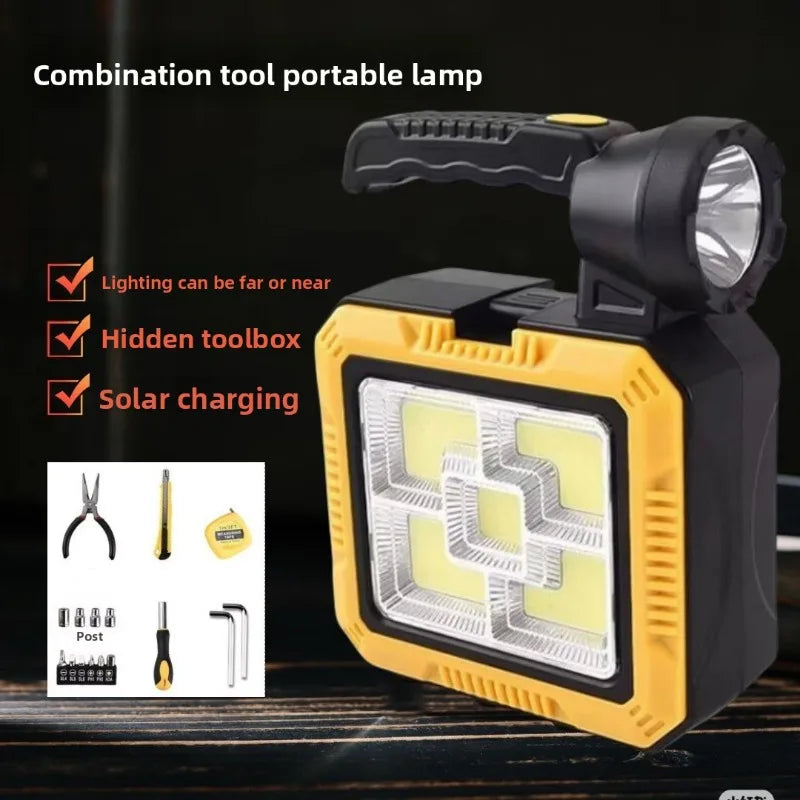 Solar-Powered Handheld Flashlight | Super Bright Emergency Light