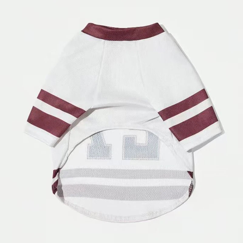 Breathable Mesh Dog Jersey | Sporty Summer Puppy Shirt
