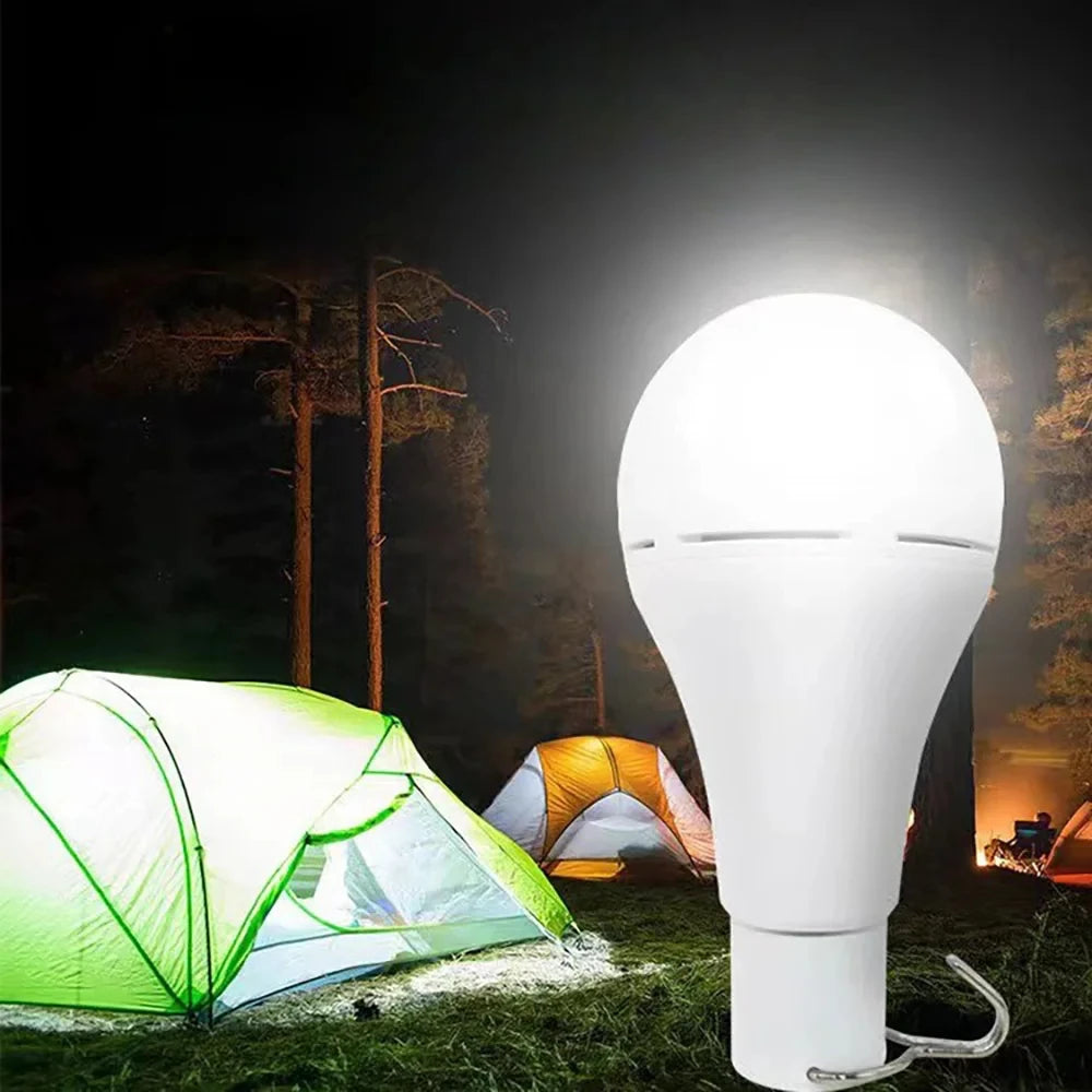 Portable LED Solar Bulb Light | Waterproof & USB Charged