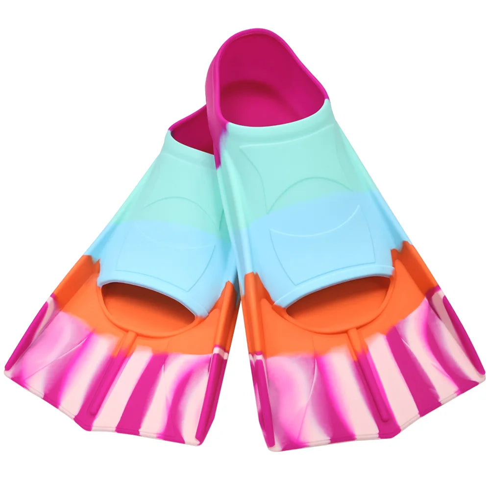 Professional Short Diving Fins for Enhanced Swim Training