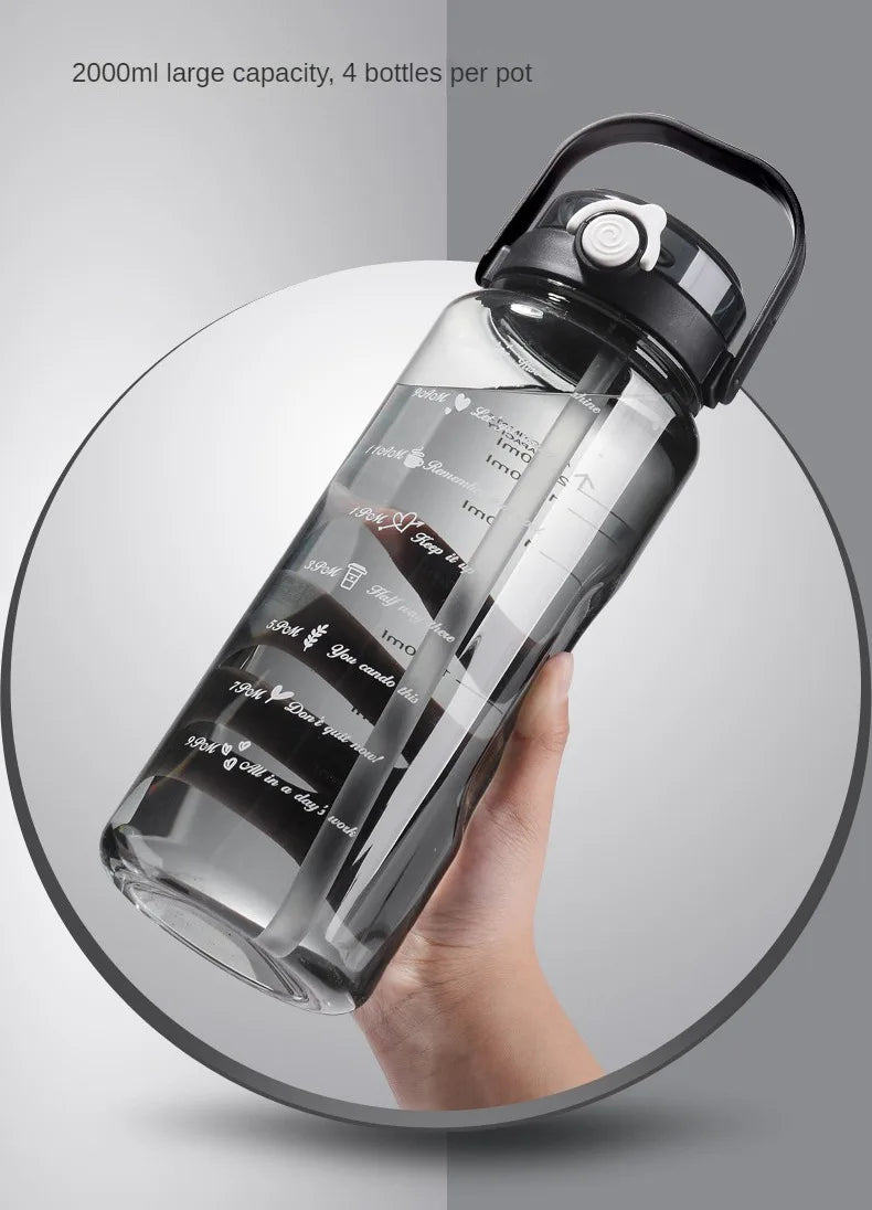Large Capacity Sport Straw Water Bottle | Hydration Made Easy