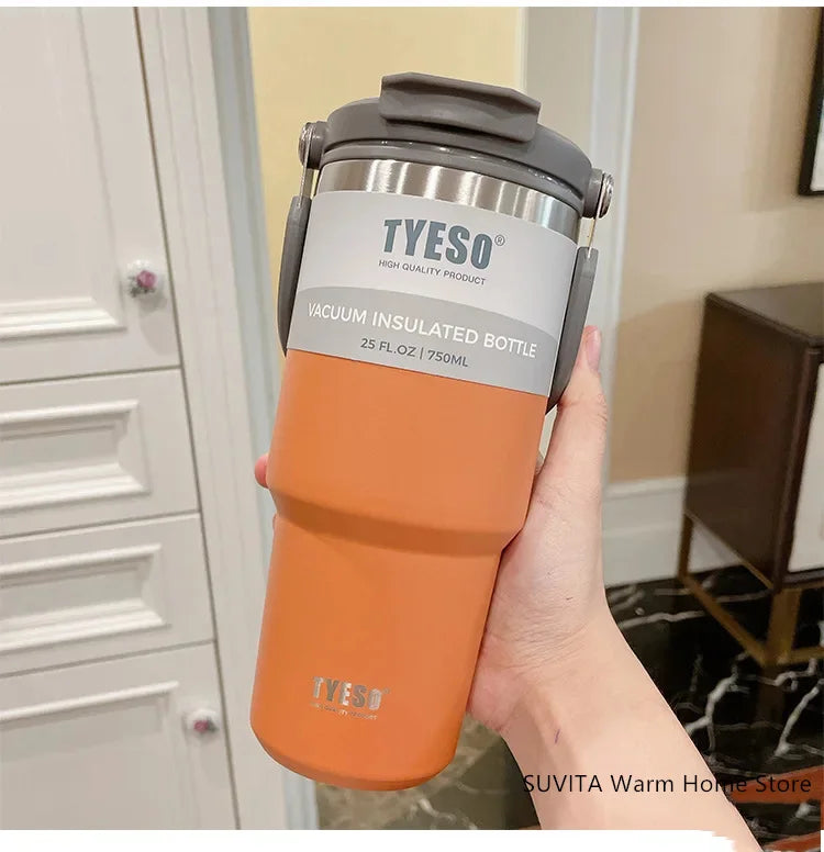 Large Capacity Stainless Steel Coffee Tumbler | Thermal Insulated Mug