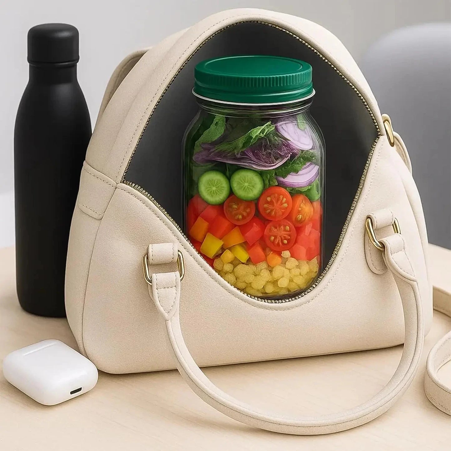 Portable Plastic Salad Pod | Leak-Proof Meal Prep Container
