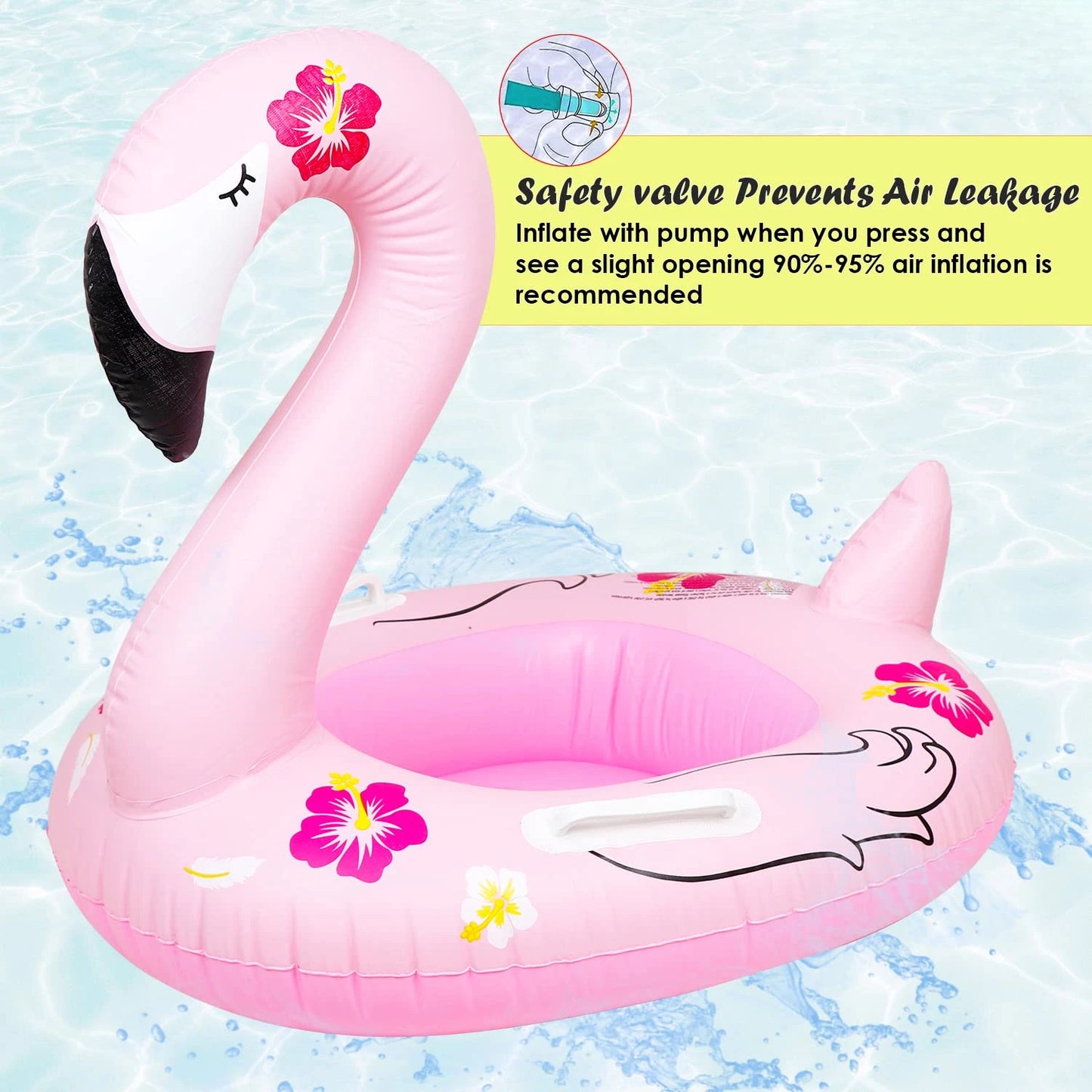 Summer Inflatable Flamingo Floating Seat for Kids | Pool Fun Toy