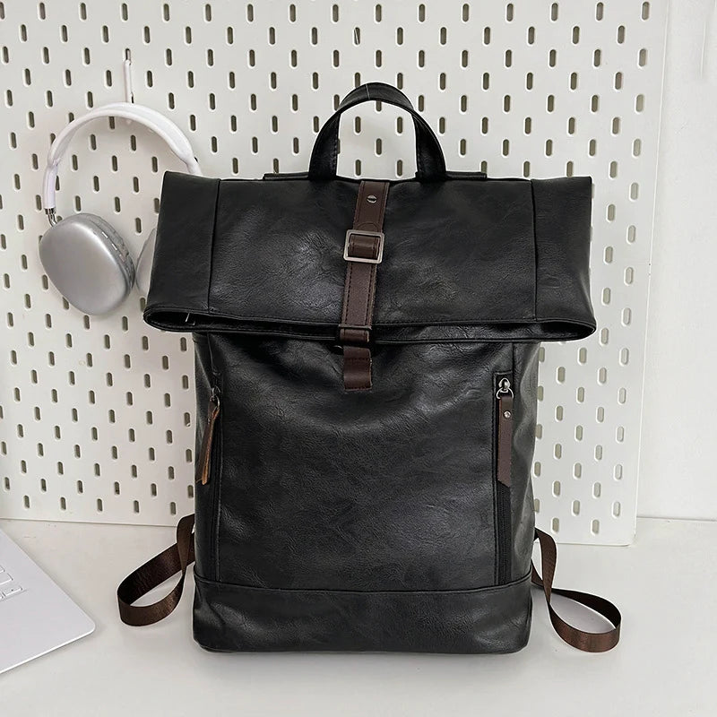 Versatile Rolled Top Business Backpack | Anti-Theft Travel Bag 2026