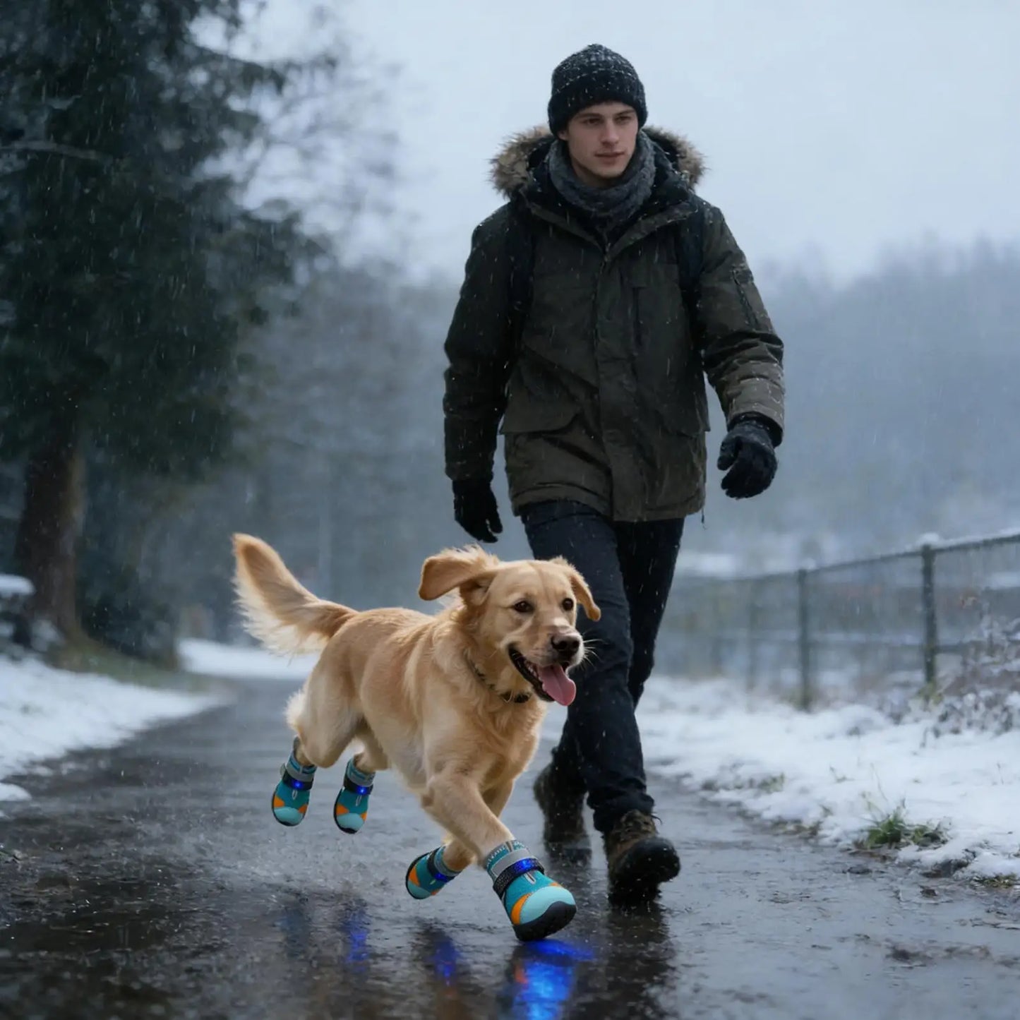 Light Up Dog Shoes | Breathable Glowing Pet Boots for Summer Fun