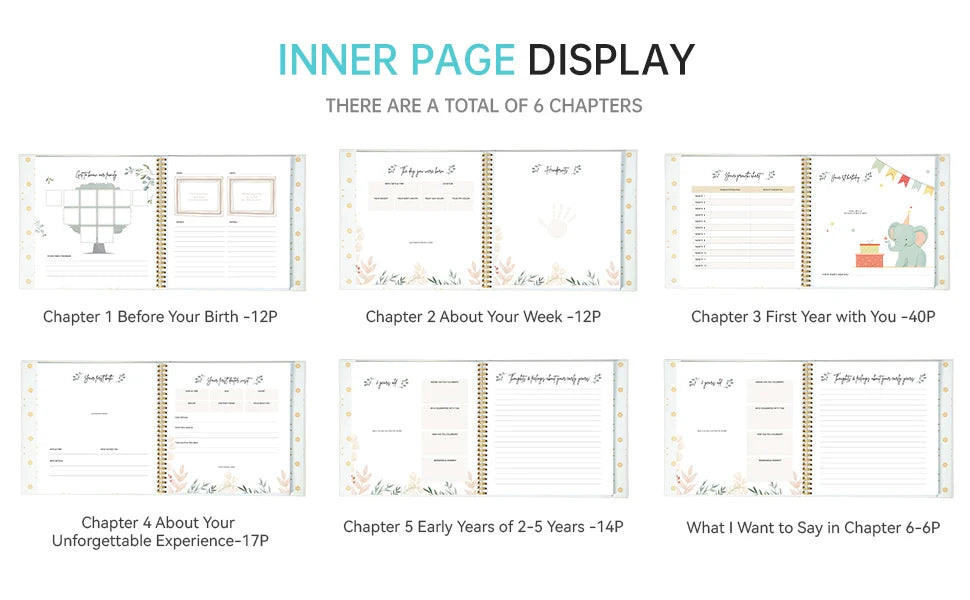 Baby Pregnancy Memory Book | DIY Family Growth Scrapbook Album