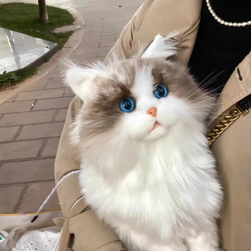 Lifelike Plush Toy Cat | Soft Simulation Doll for Comfort & Joy