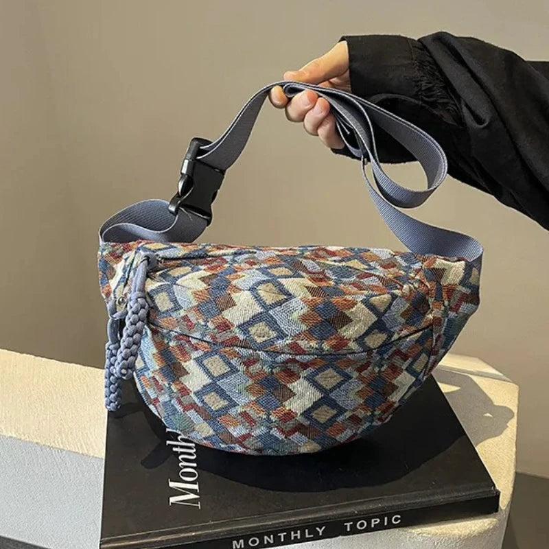 Stylish Corduroy Belt Bag for Women | Versatile Fanny Pack