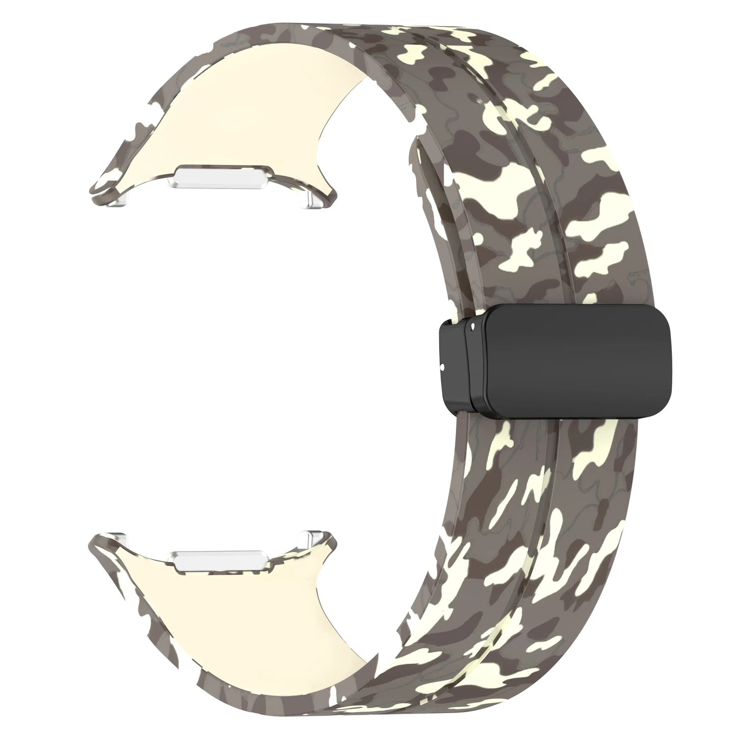 Silicone Sport Strap for 47mm Smartwatch | Magnetic Folding Clasp