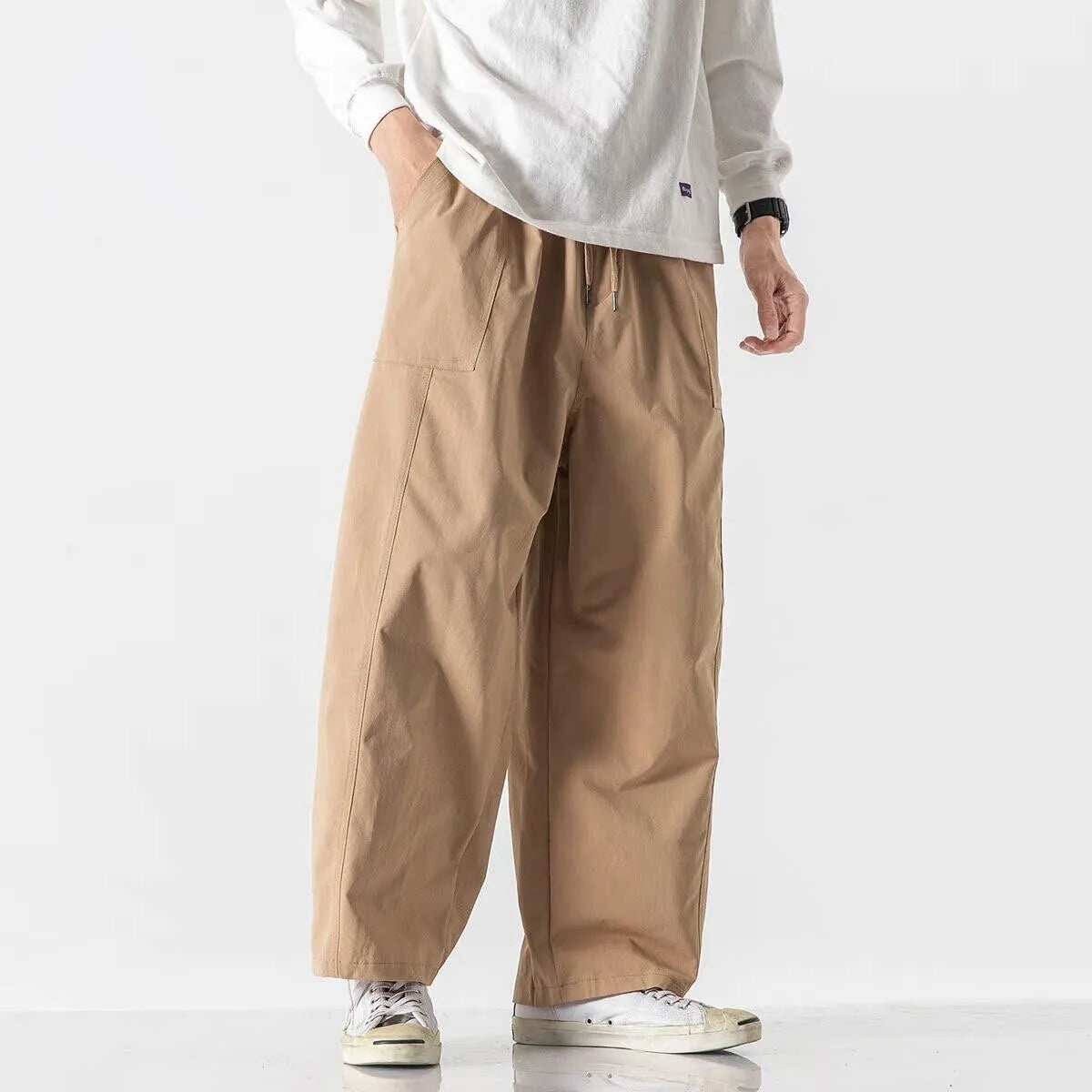 Men's Casual Wide Leg Pants | Lightweight Thin Joggers