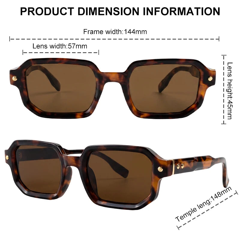 Vintage Photochromic Square Sunglasses for Men | Retro Steampunk Style