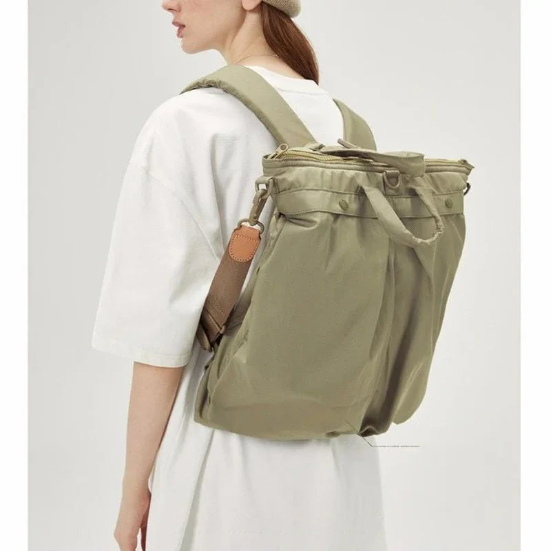 3-in-1 Retro Backpack and Crossbody Bag for Versatile Use