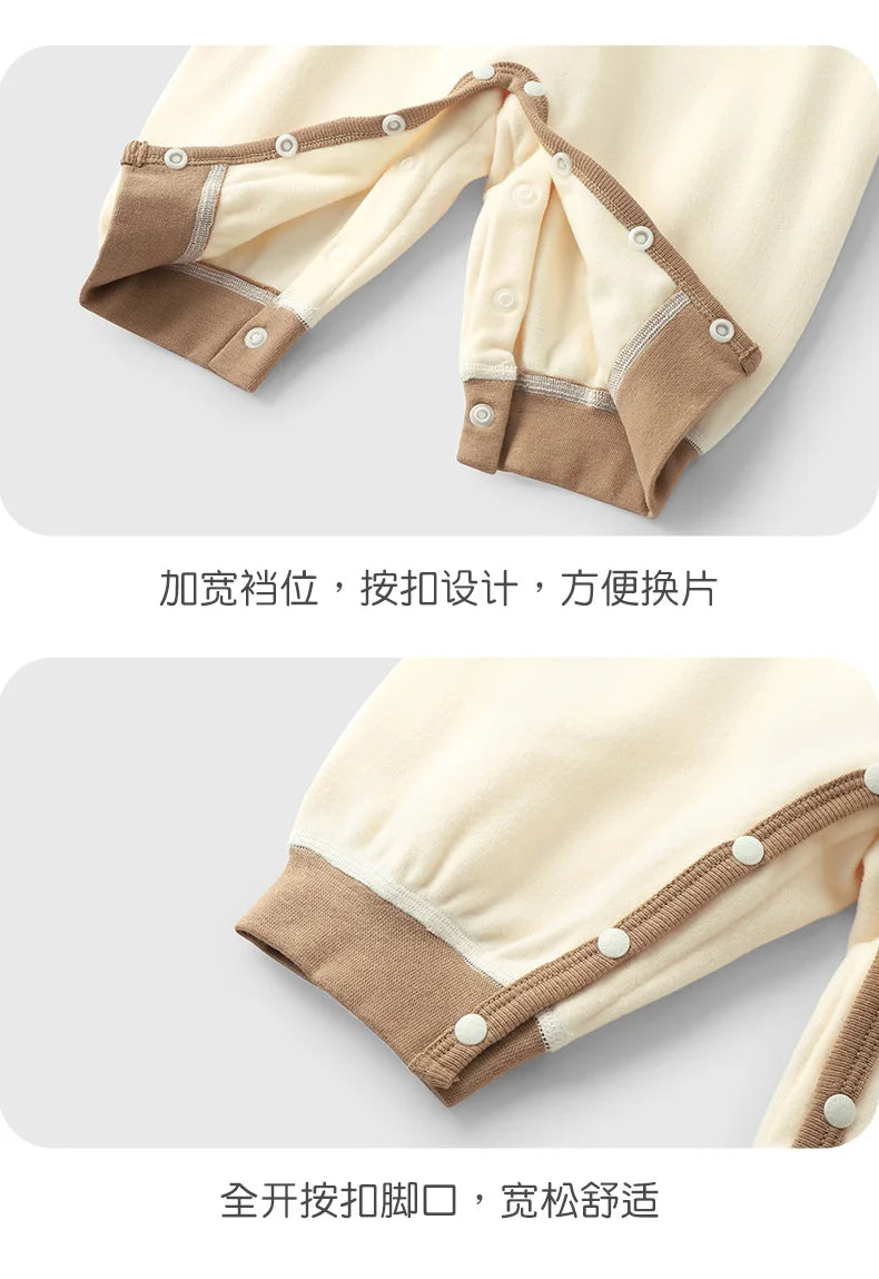 Cozy Baby Thermal Velvet Jumpsuit | Warm Autumn & Winter Essential