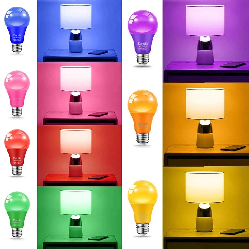 Colorful LED Energy Saving Bulb | 7 Color Options for Every Event