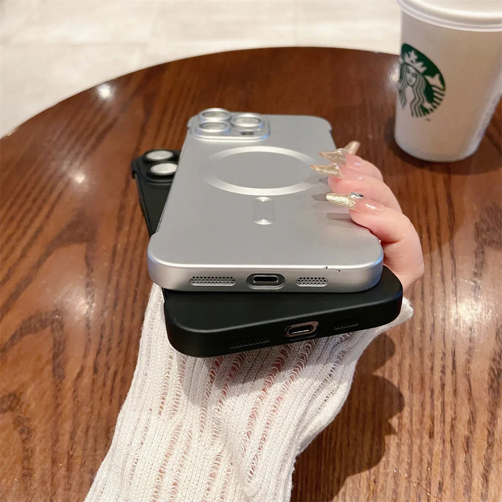Magnetic Wireless Charging Case for iPhone | Ultra-Thin Matte Cover