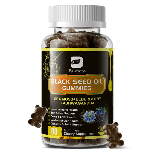 12 in 1 Black Seed Oil Gummies with Ashwagandha for Health