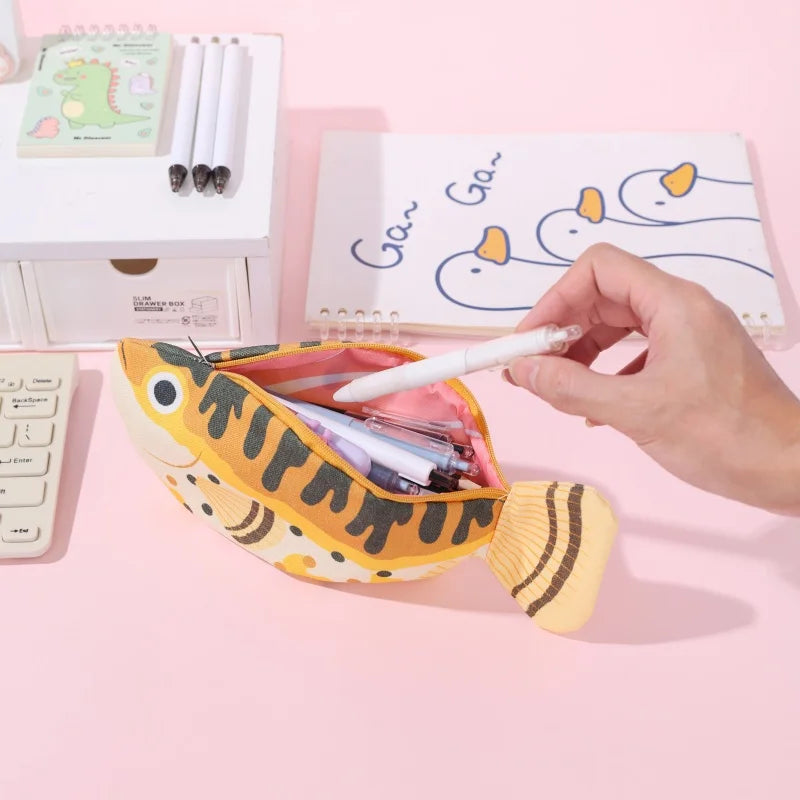 Creative Deep-Sea Fish Pencil Case | Fun Animal Themed Organizer