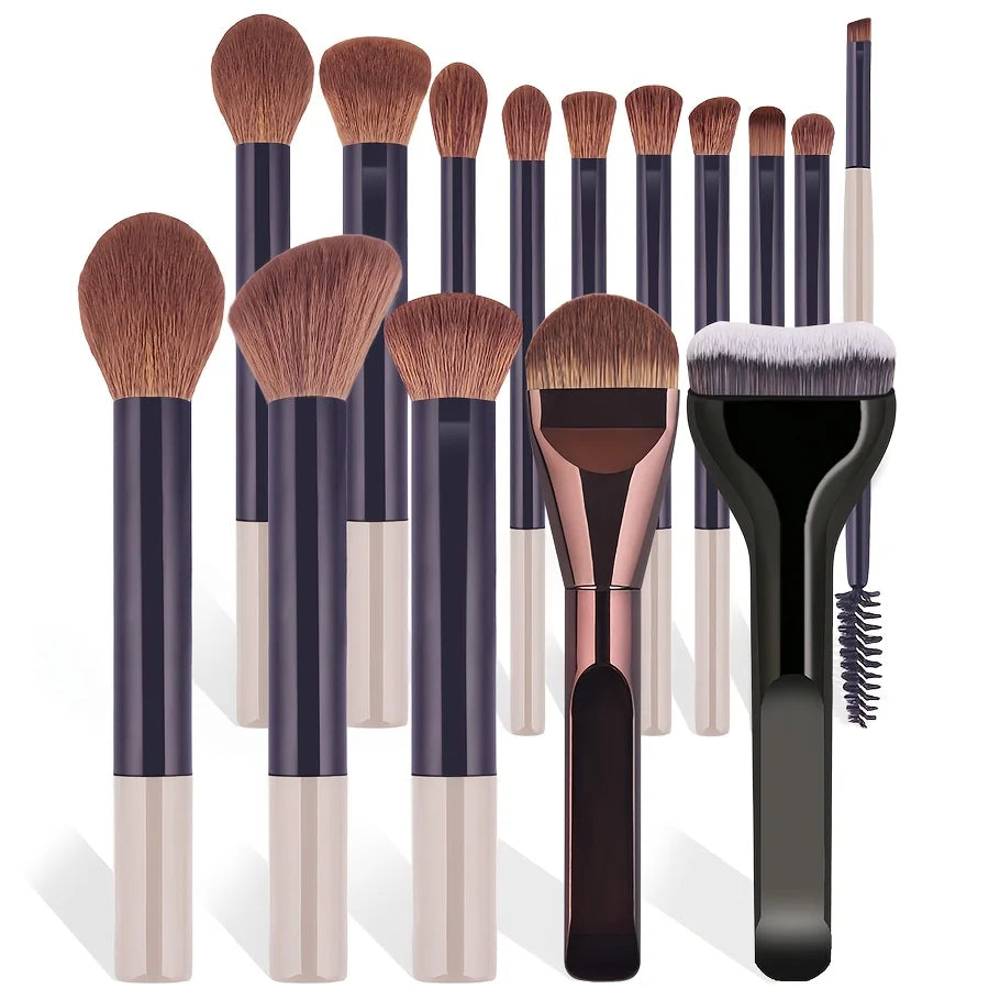 15-Piece Makeup Brush Set for Flawless Application