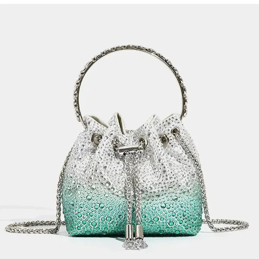 Bolso de mano y tote elegante de noche | Bolso de mujer con borla brillante