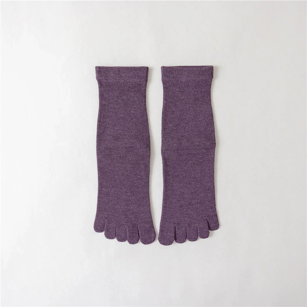 Compression Yoga Five Finger Socks for Women | Non-Slip Fitness Gear