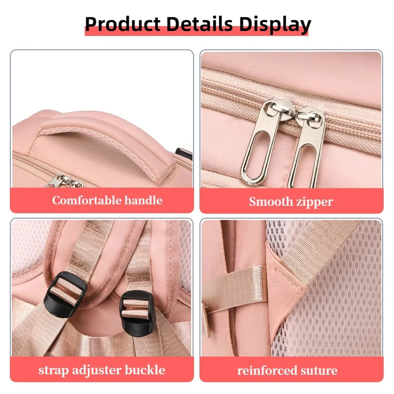 Multi Functional Business Travel Backpack, Large Capacity, with Independent Shoe Compartment, Travel Backpack, Laptop Bag, Etc