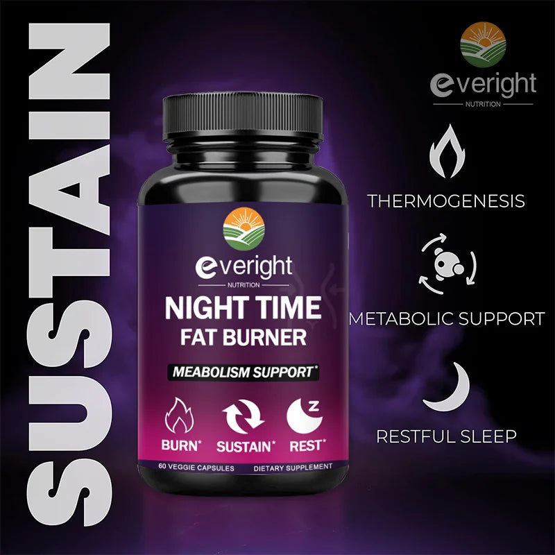 Nighttime Fat Burner for Weight Loss | Boosts Metabolism & Sleep