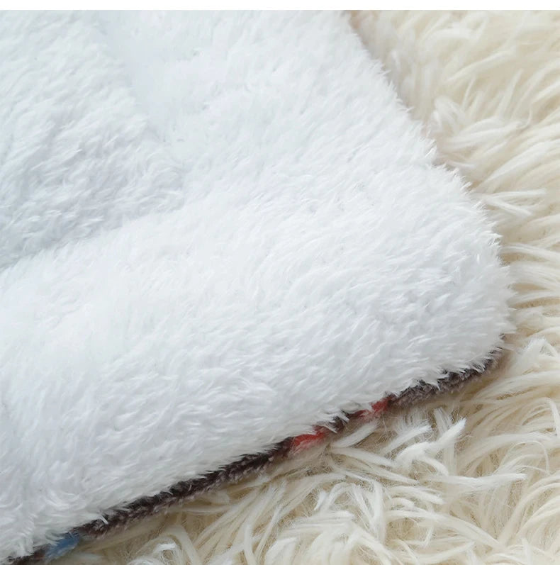 Cozy Flannel Pet Sleeping Mat | Soft Blanket for Dogs & Cats