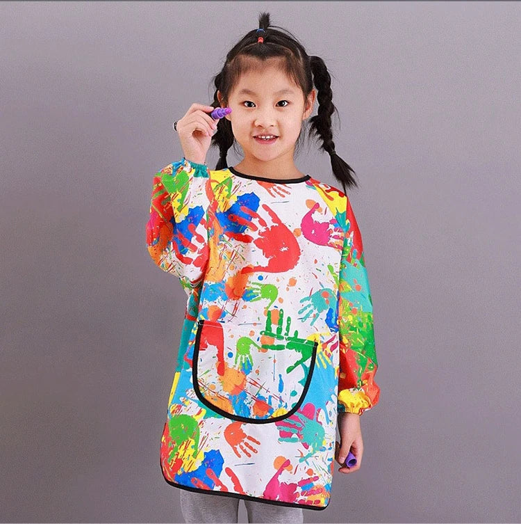 Waterproof Children's Art Apron | Long Sleeved Cover for Kids