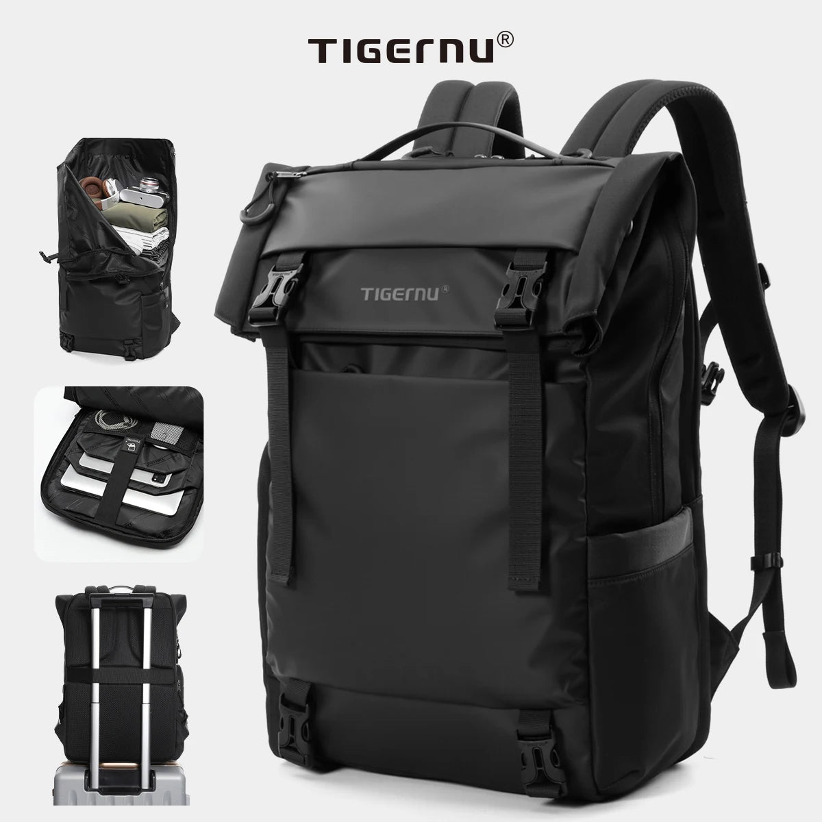 Waterproof Travel Backpack for Men | Expandable Business & School Bag