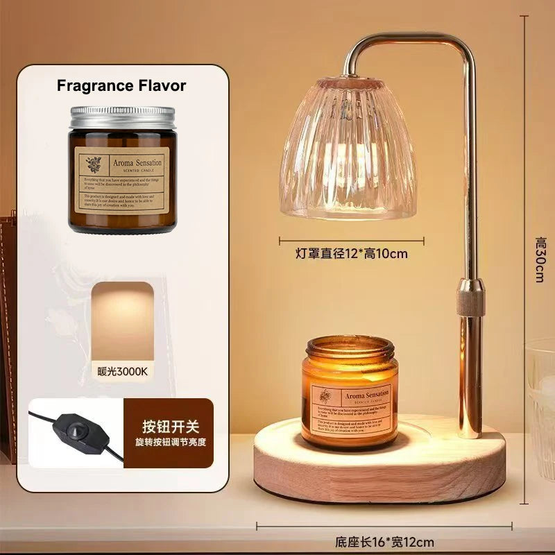 Aromatherapy Candle Heating Lamp | Romantic Dimmable Light